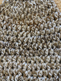 Winter Beanie Gemeleerd Beige/Creme/Bruin