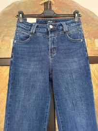 Jewelly Flared Jeans Donker Blauw