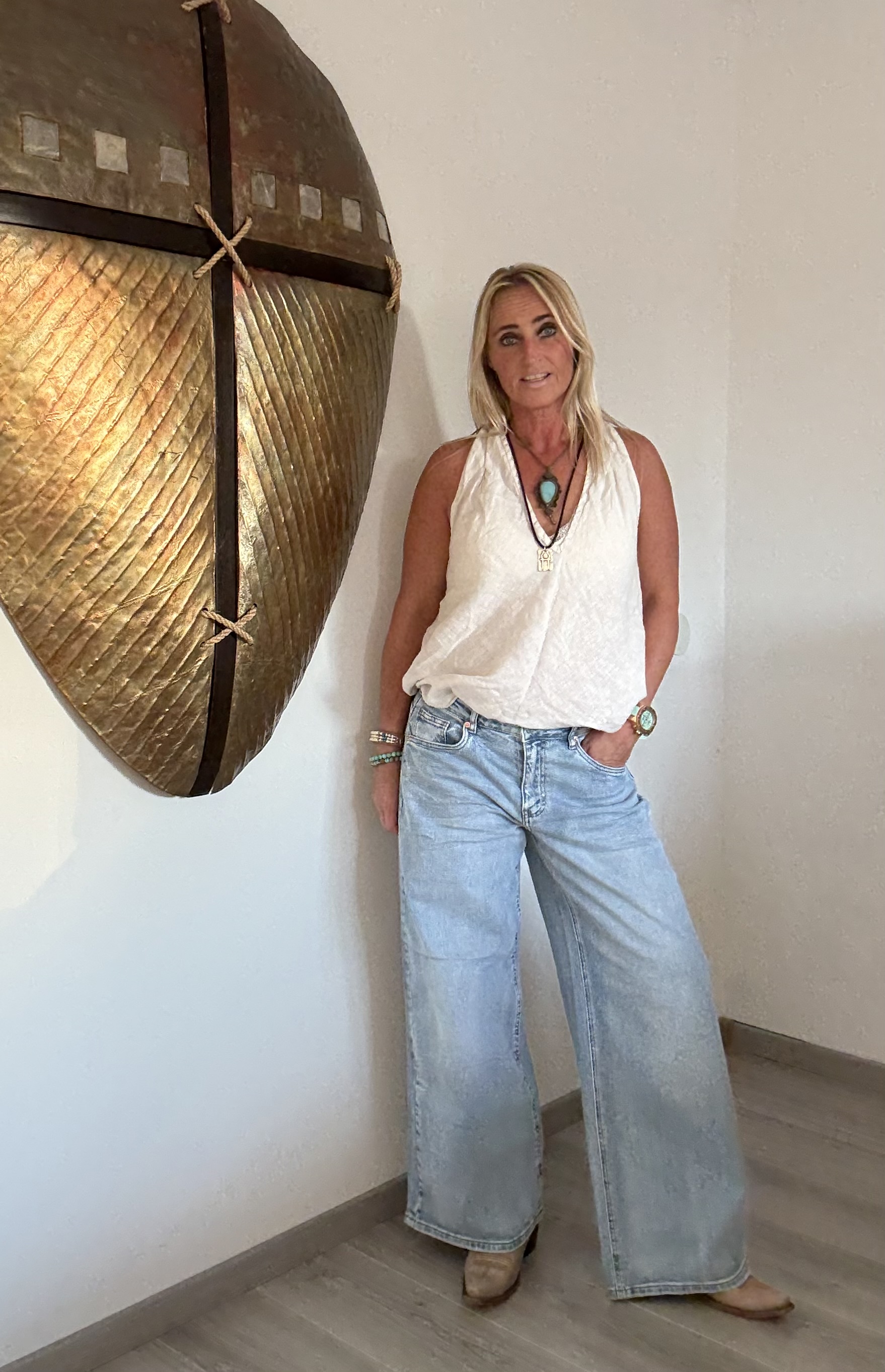 Toxik Jeans Broek Wide Leg Licht Blauw