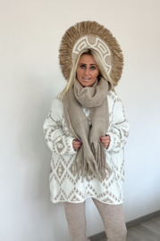 Sjaal Taupe