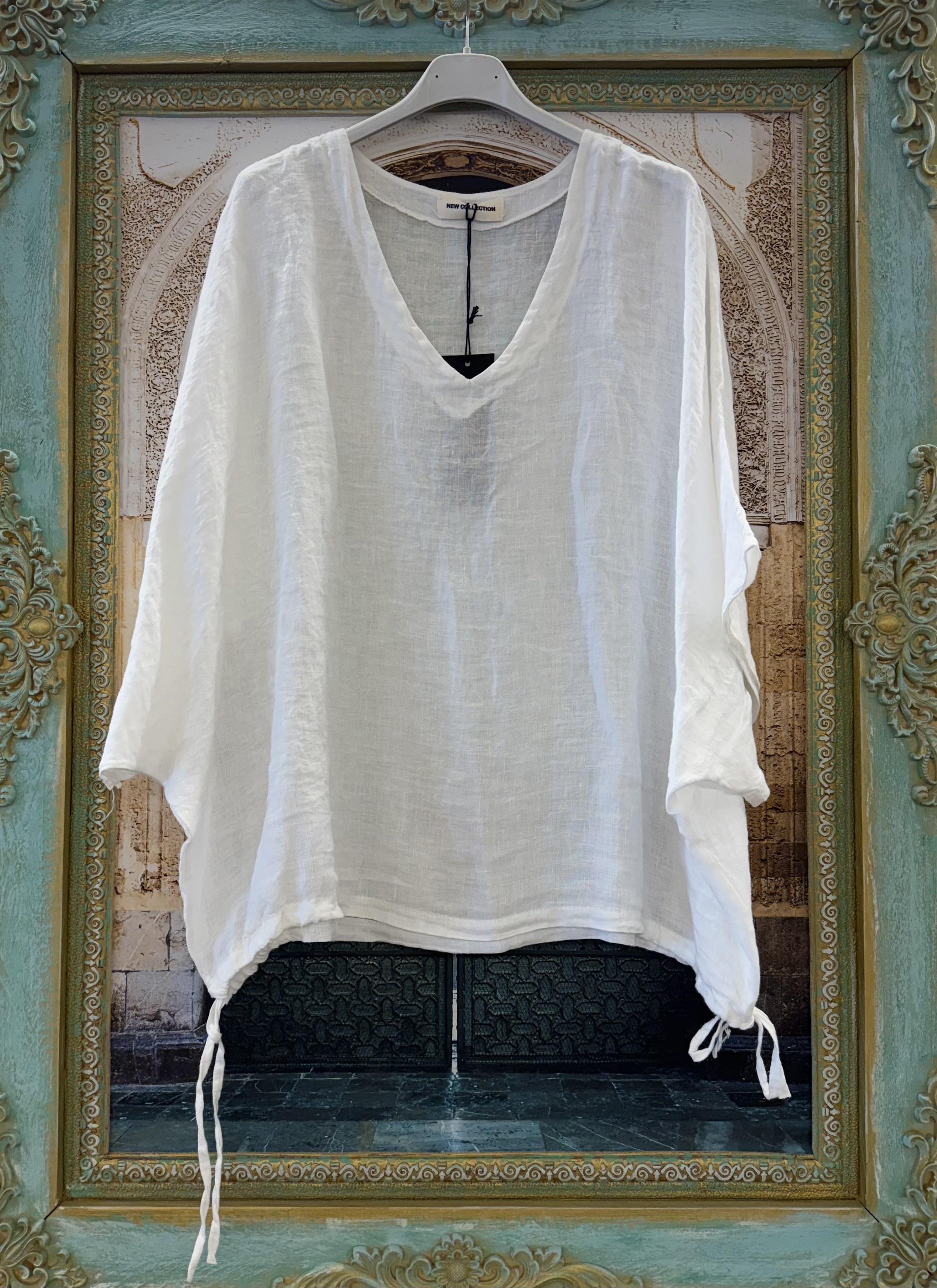 Linnen Shirt Sima Wit
