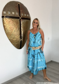 Jumpsuit Tie Dye Print Turquoise