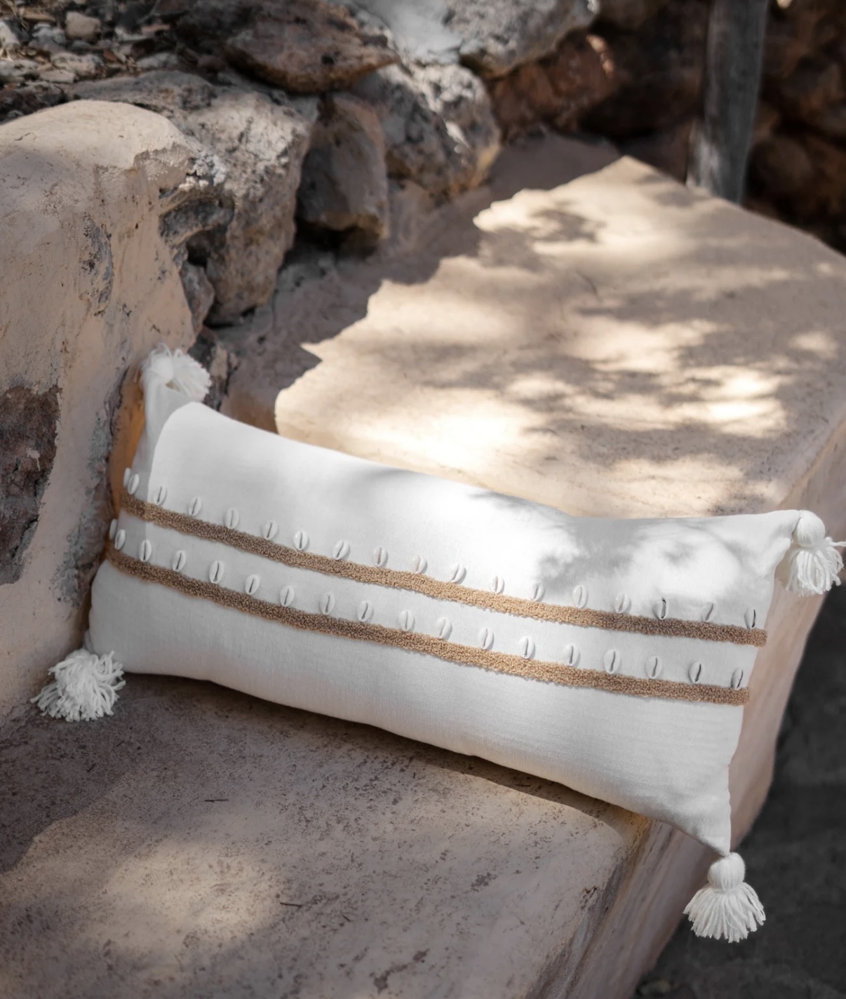 Kussen Schelpen Off White