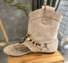 Boho Sandalen Kimnara Taupe