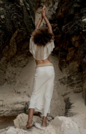 Long Jute Skirt Ivory
