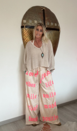 Broek Love Good Vibes