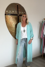 Vest Lino Turquoise