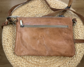 Leren Schoudertas Daily  Cognac