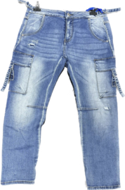 S. Women Cargo Jeans Blauw