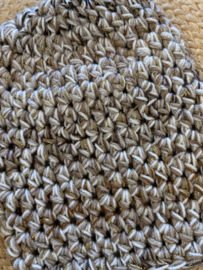 Winter Beanie Gemeleerd Bruin/Beige/Créme