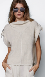 Zindy Blouse Knit Bone