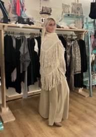Fringe Sjaal Flecos Dark Sand