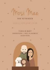 Geboortekaartje Mosi