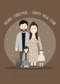 Kerstposter Cirkel avatar full body 2.0