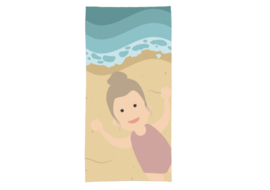 Handdoek strand meisje