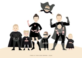 Familie poster avatar SUPERHERO