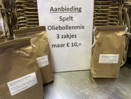 3 zakjes Spelt Oliebollenmix