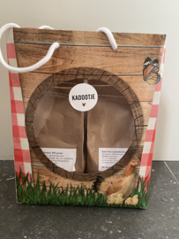 Boerderij cadeautas 4 zakjes