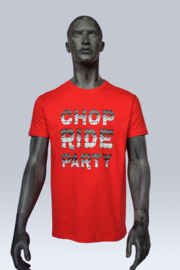 Chop Ride Party T-shirt - Red