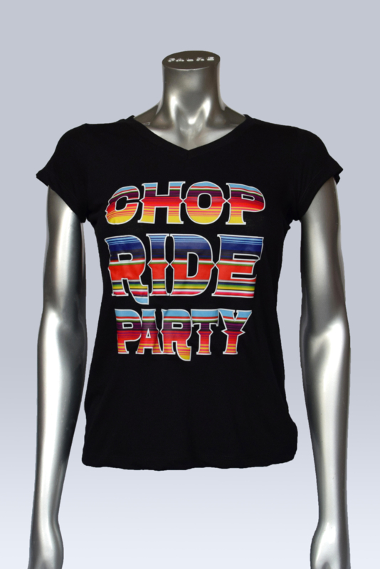 Colorfull Chop Ride Party Womens T-shirt