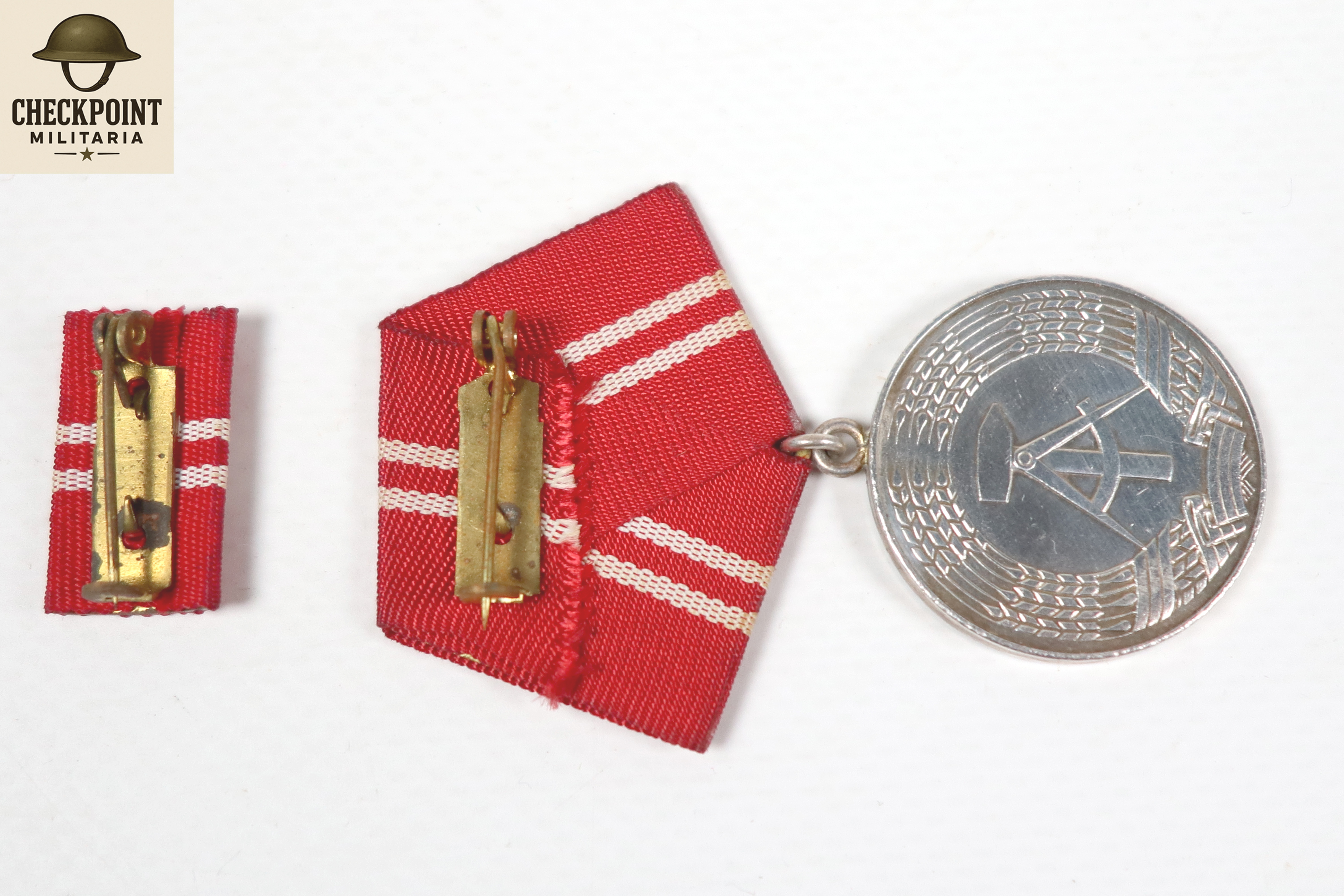 DDR Medaille für treue Dienste in den Kampfgruppen - Silber.