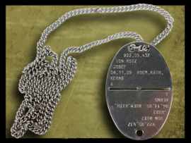 Swiss Army ID Tag.