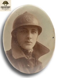 Belgium WW I Soldier Hand Mirror Sweetheart