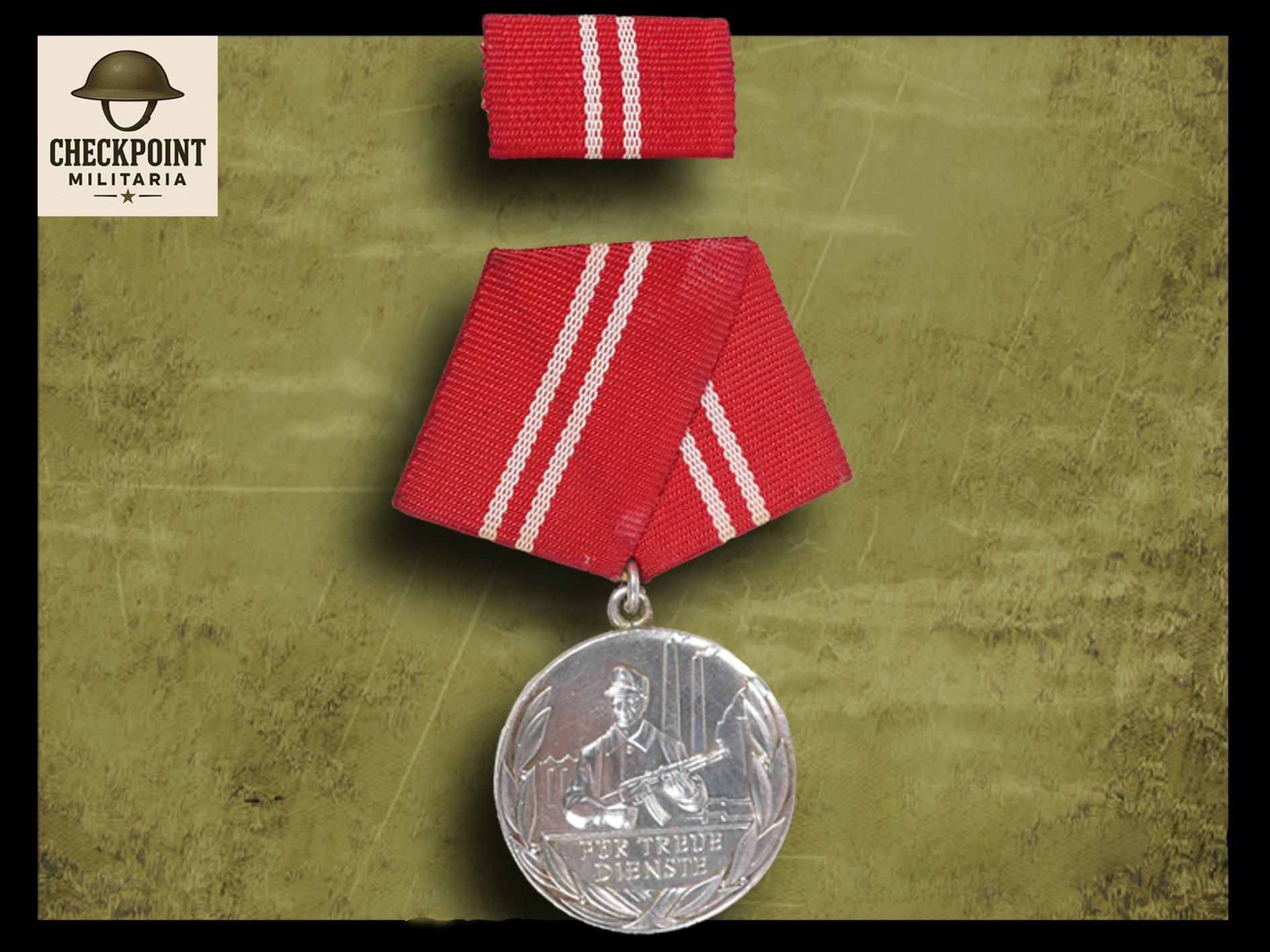 Médaille de la RDA pour services loyaux dans les groupes de combat - argent.