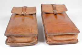 French  Army Indochina Algeria Leather MAS 38 SMG Pair Magazine Pouches