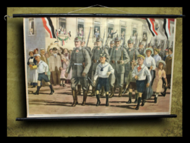 Affiche scolaire allemande de la Première Guerre mondiale, 1914