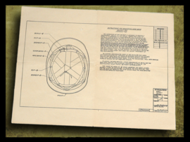 Instructions for Adjusting Head band Flak Helmet M-3