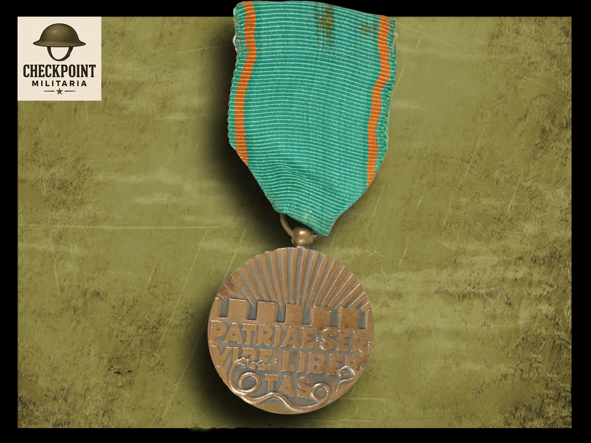 Patriae Servire Libertas medal