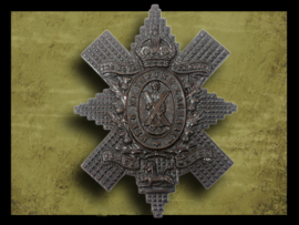Insigne de casquette de montre noire des Royal Highlanders écossais, Première Guerre mondiale