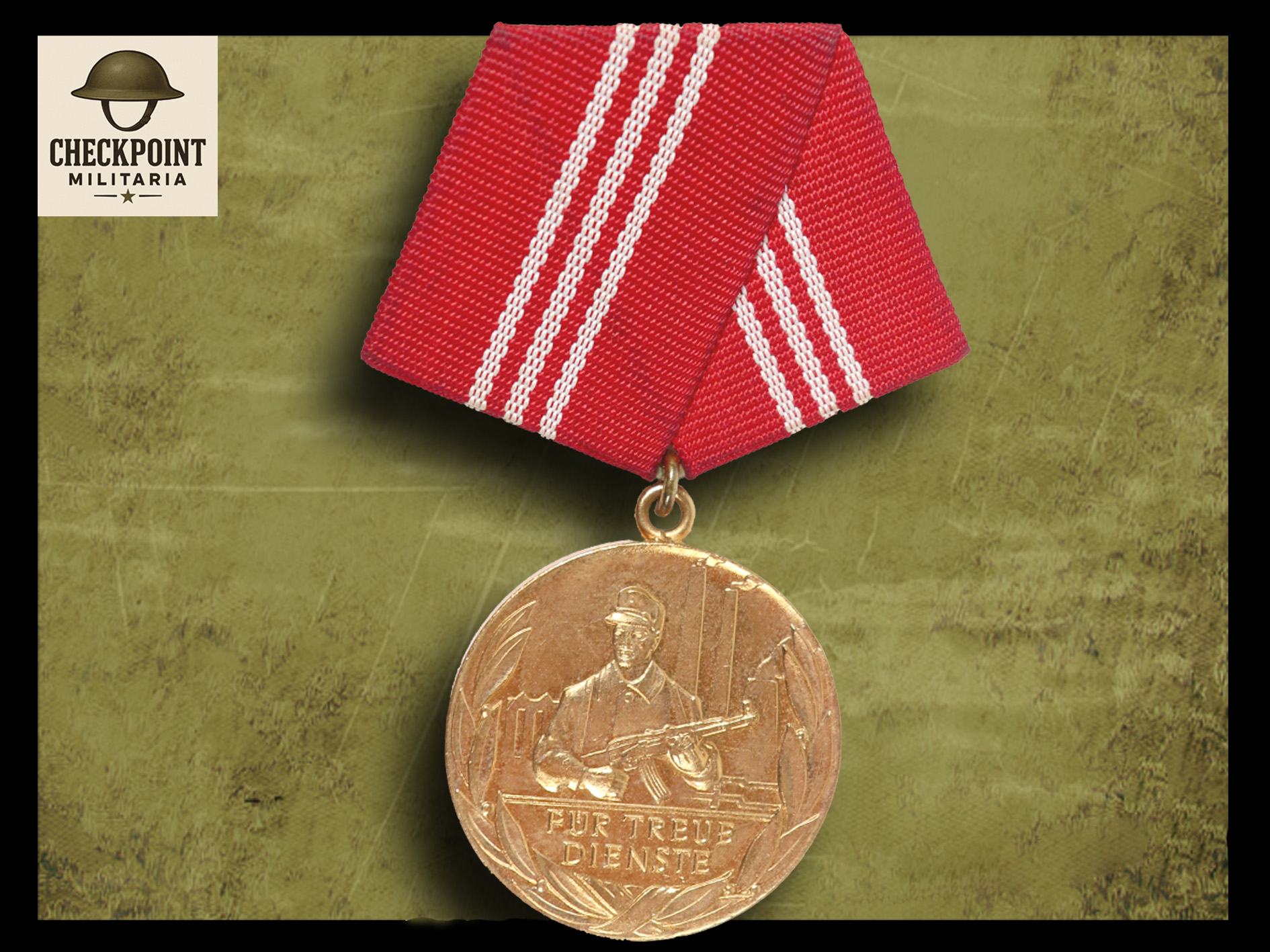 Médaille de la RDA pour services loyaux dans les groupes de combat - or
