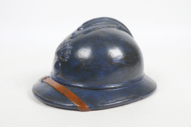 Franse  Metalen M15 Miniatuur Adrian Helm
