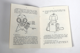 Handleiding M/45 Gasmasker Denemarken.