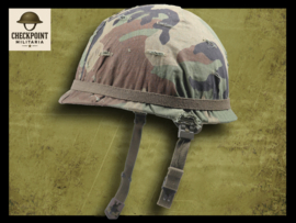 Luxemburgse VDN M53 Helm met "ERDL" Pattern Camouflage Overtrek