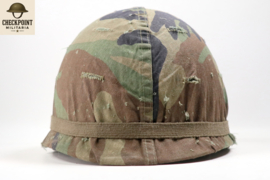 Luxembourg VDN M53 Helmet with "ERDL" Pattern Camouflage Cover