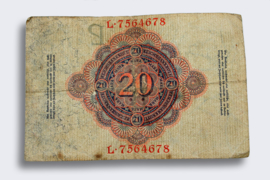 Duitsland 1914 Reichsbanknote 20 Mark