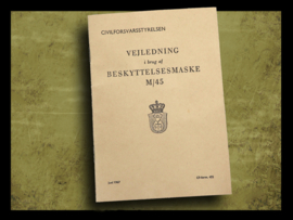 Handleiding M/45 Gasmasker Denemarken.