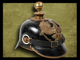 German "Landwehr" Spike helmet "Pickelhaube"
