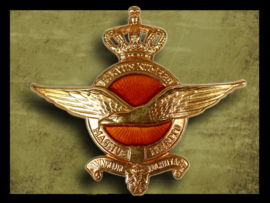 Emblème de casquette de visière de l'armée de l'air néerlandaise