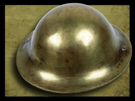 Bronzen Engelse Miniatuur Helm
