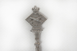Silver Plated Teaspoon Dutch Regiment Artillery