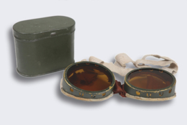 British WW2 Dust Goggles in Metal Can