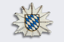 Emblème de casquette de police du Bayern, ancien modèle