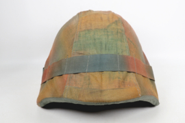 Casque suisse M1918/40 et housse camouflage d'automne
