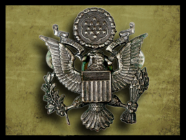 Emblème de la casquette de visière de l'armée américaine