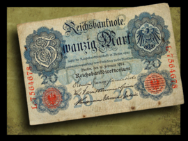 Duitsland 1914 Reichsbanknote 20 Mark