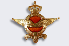 Emblème de casquette de visière de l'armée de l'air néerlandaise